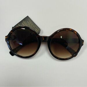 NWT Forever 21 Tortoise Shell Oversized Round Sunglasses